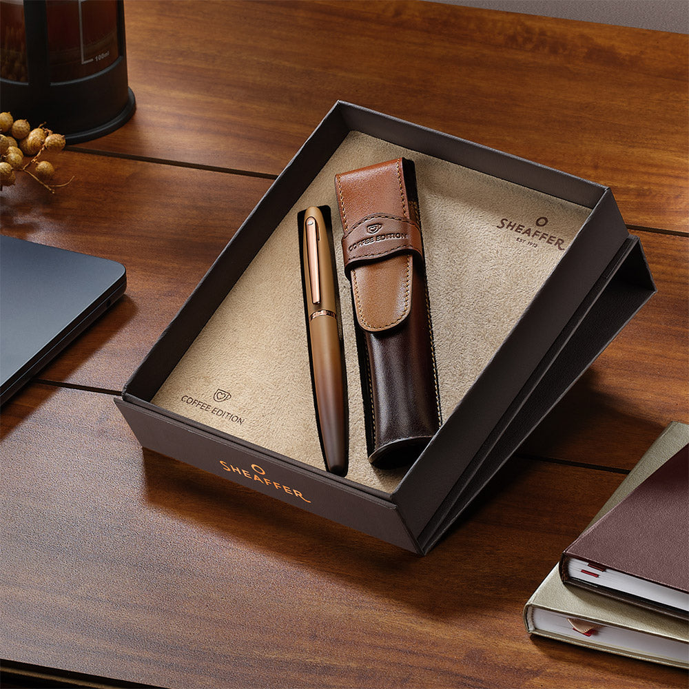 Sheaffer VFM G9428 Fountain Pen Coffee Edition with Pen Pouch