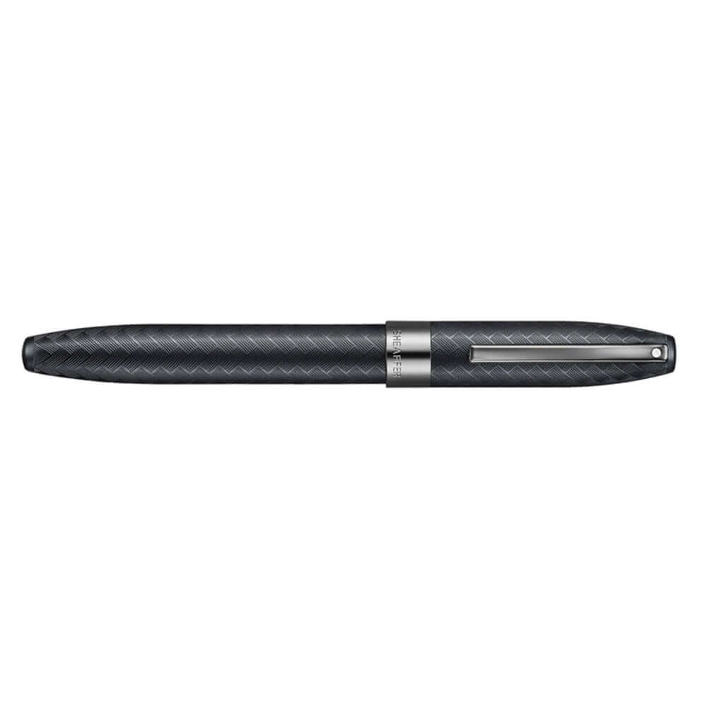 Sheaffer Legacy Chevron 9066 Fountain Pen Matte Black with PVD Gunmetal Inlaid Nib and Trims