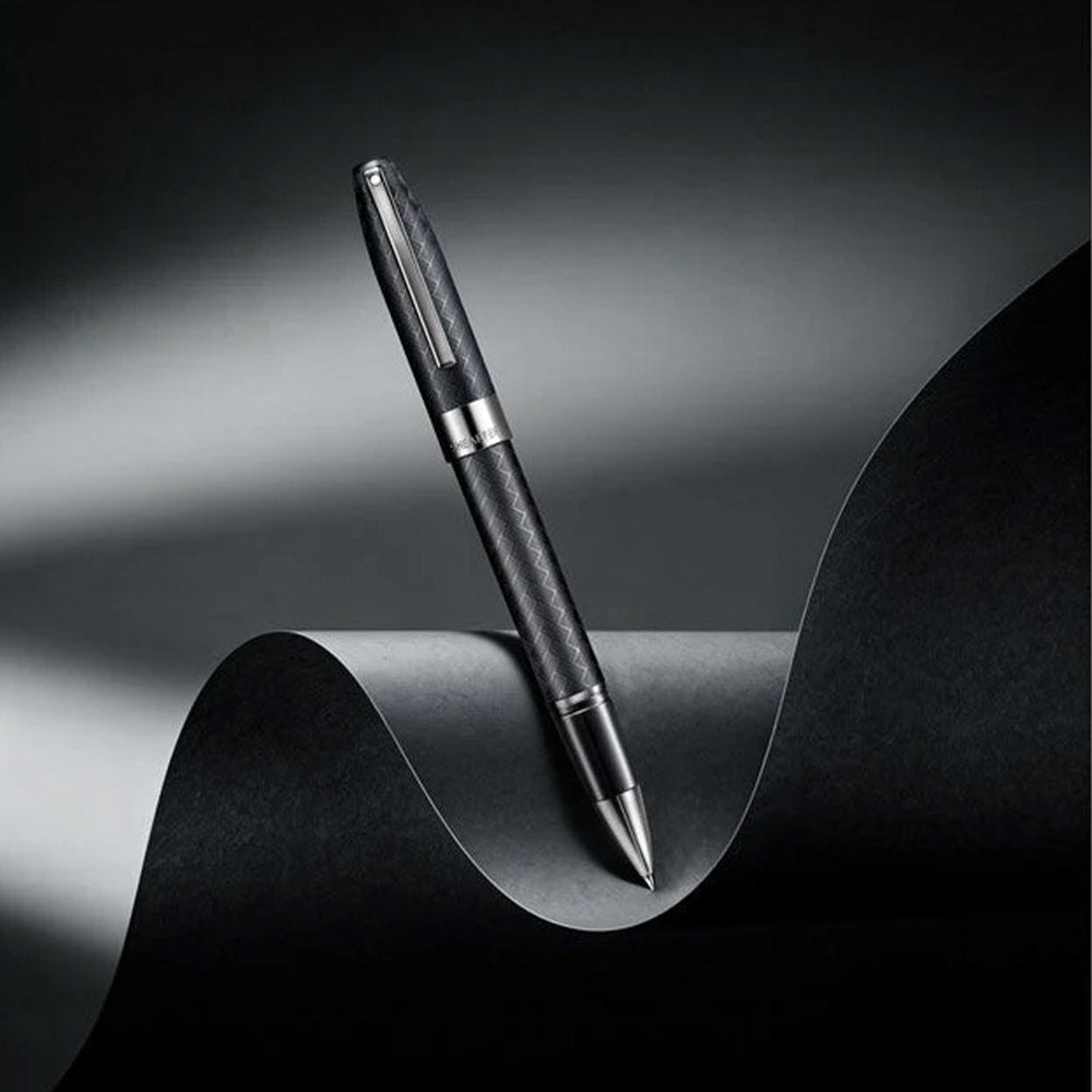 Sheaffer Legacy Chevron 9066 Rollerball Pen Matte Black with PVD Gunmetal Trims
