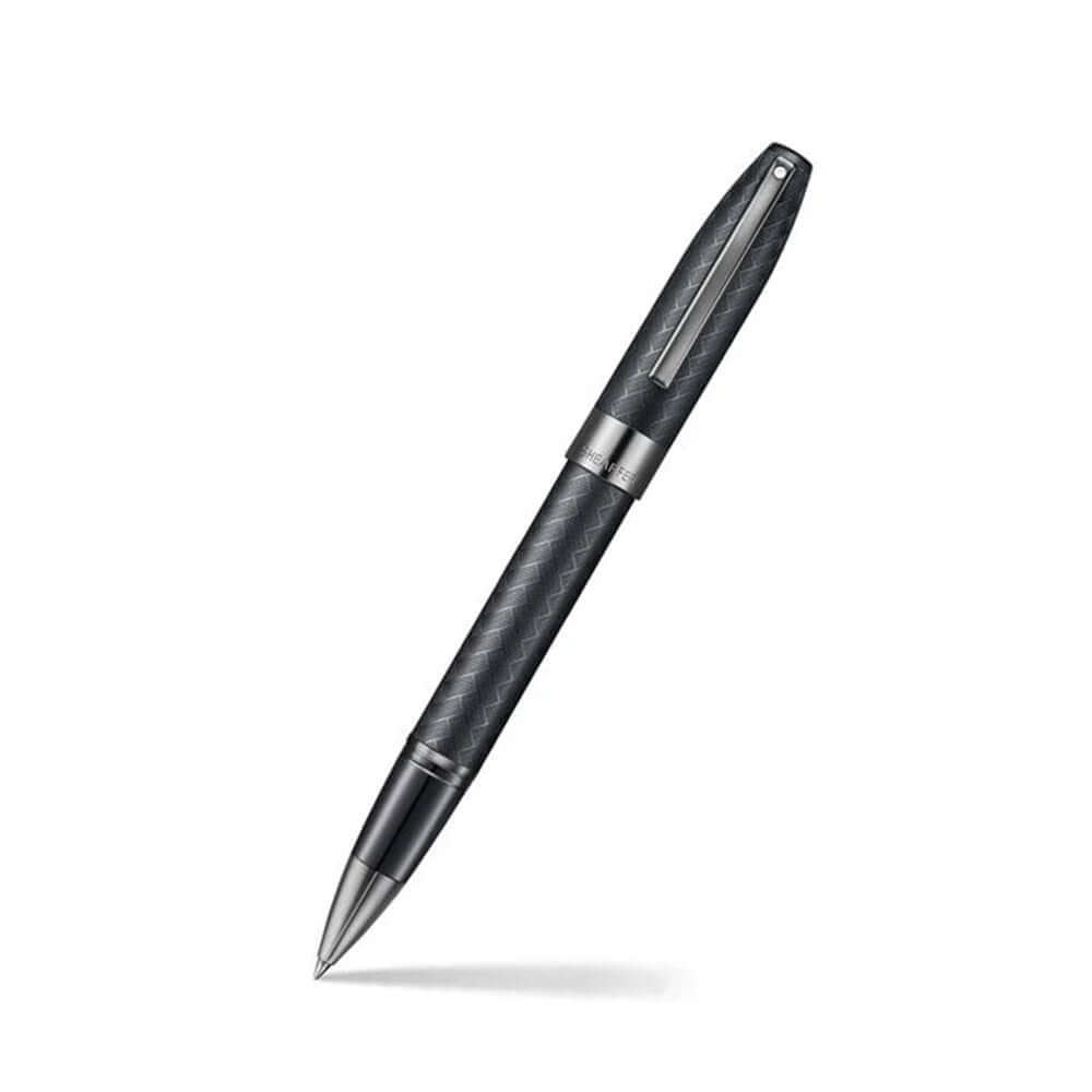 Sheaffer Legacy Chevron 9066 Rollerball Pen Matte Black with PVD Gunmetal Trims