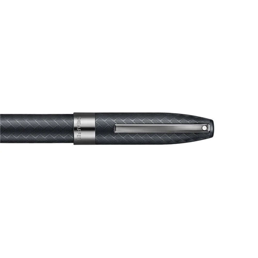 Sheaffer Legacy Chevron 9066 Rollerball Pen Matte Black with PVD Gunmetal Trims