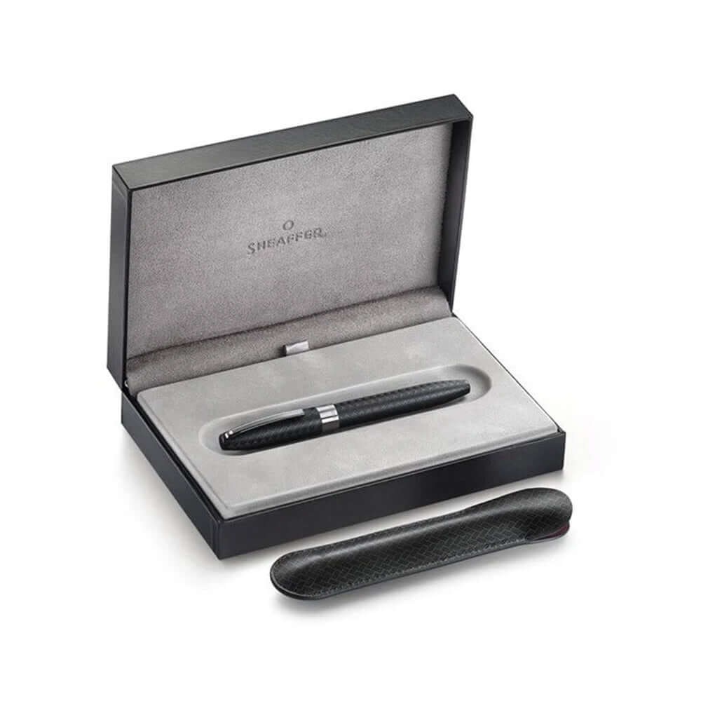 Sheaffer Legacy Chevron 9066 Rollerball Pen Matte Black with PVD Gunmetal Trims