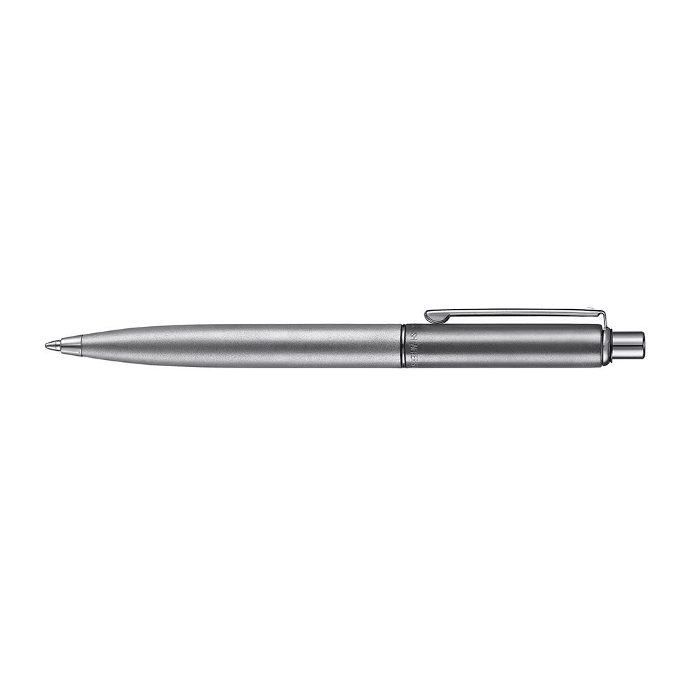 Sheaffer Sentinel 338 Ballpoint Pen Metallics Bicolor Satin Matt Gunmetal and Silver with shiny PVD Trims