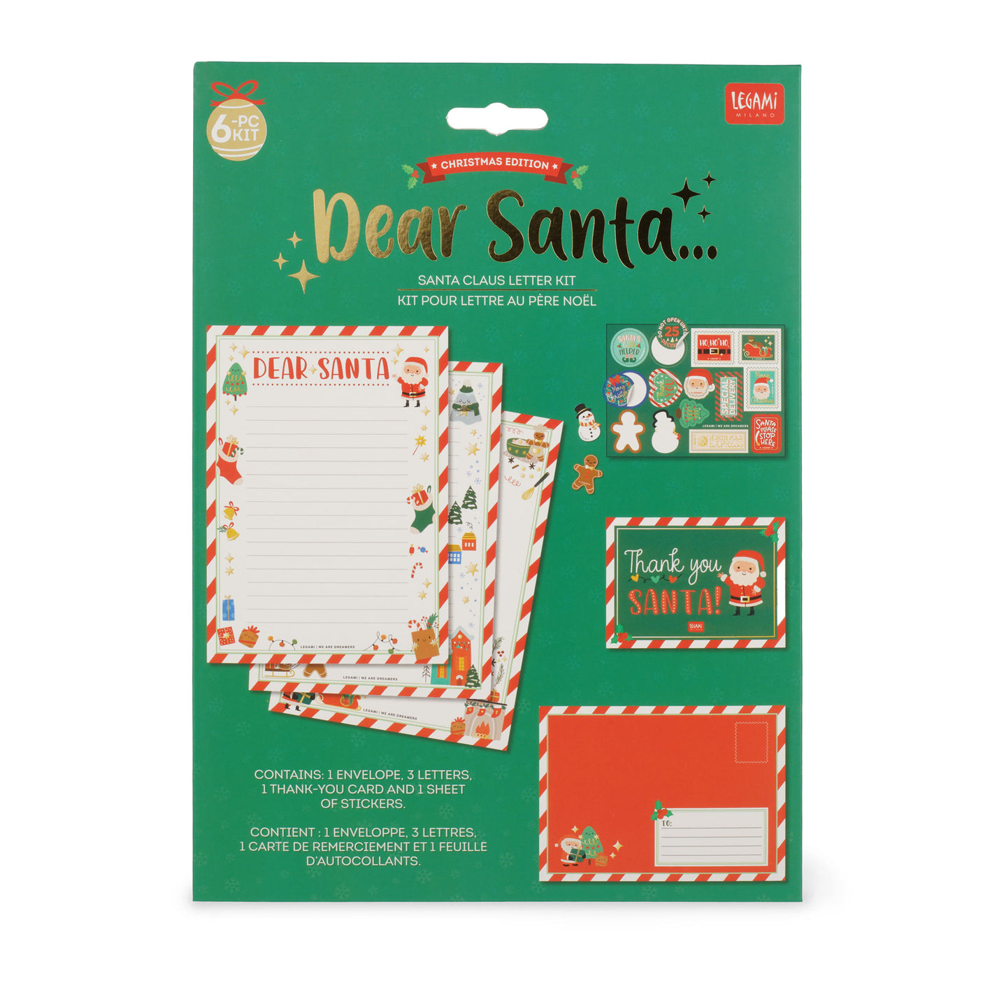 Legami Dear Santa Letter Writing Kit