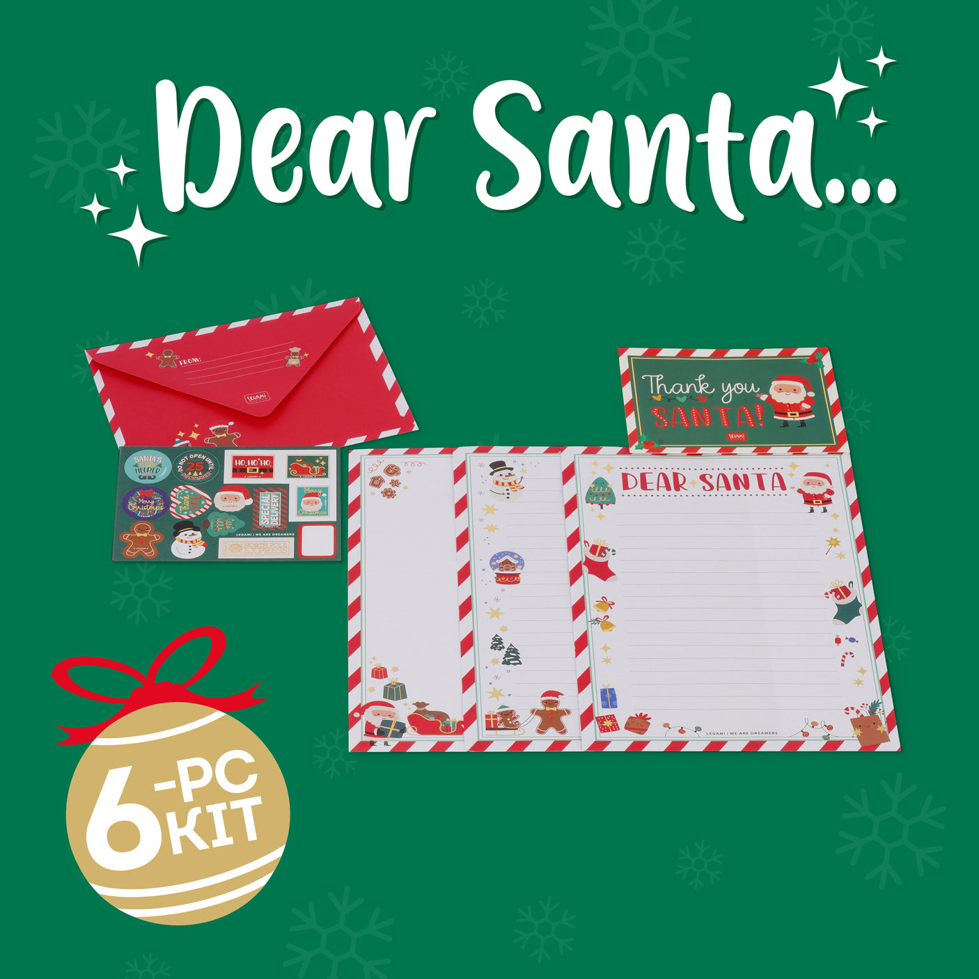 Legami Dear Santa Letter Writing Kit