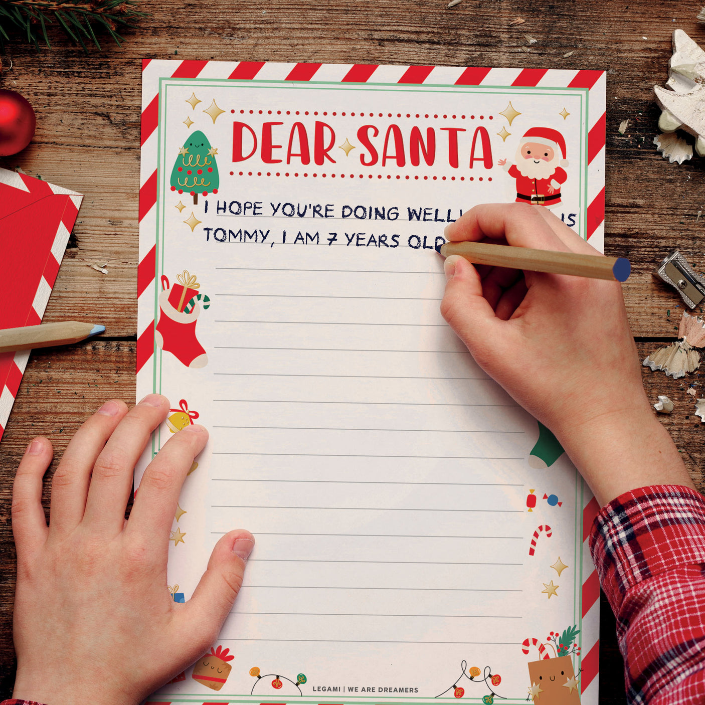 Legami Dear Santa Letter Writing Kit