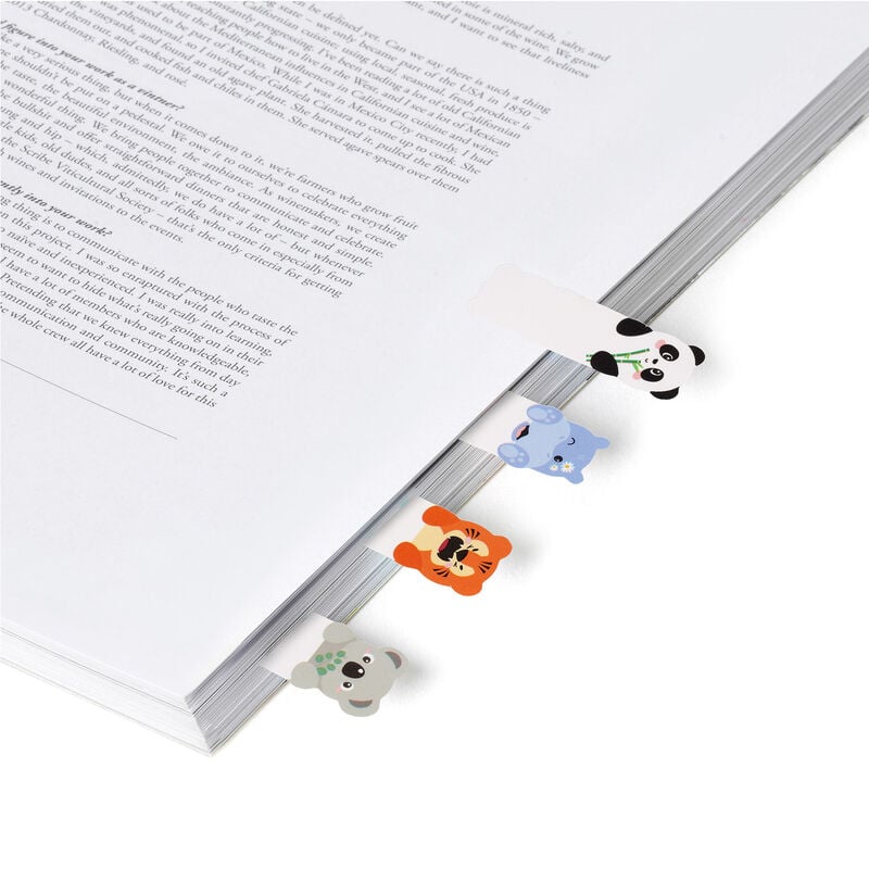 Legami Keep In Mind Adhesive Page Markers Cute Animals