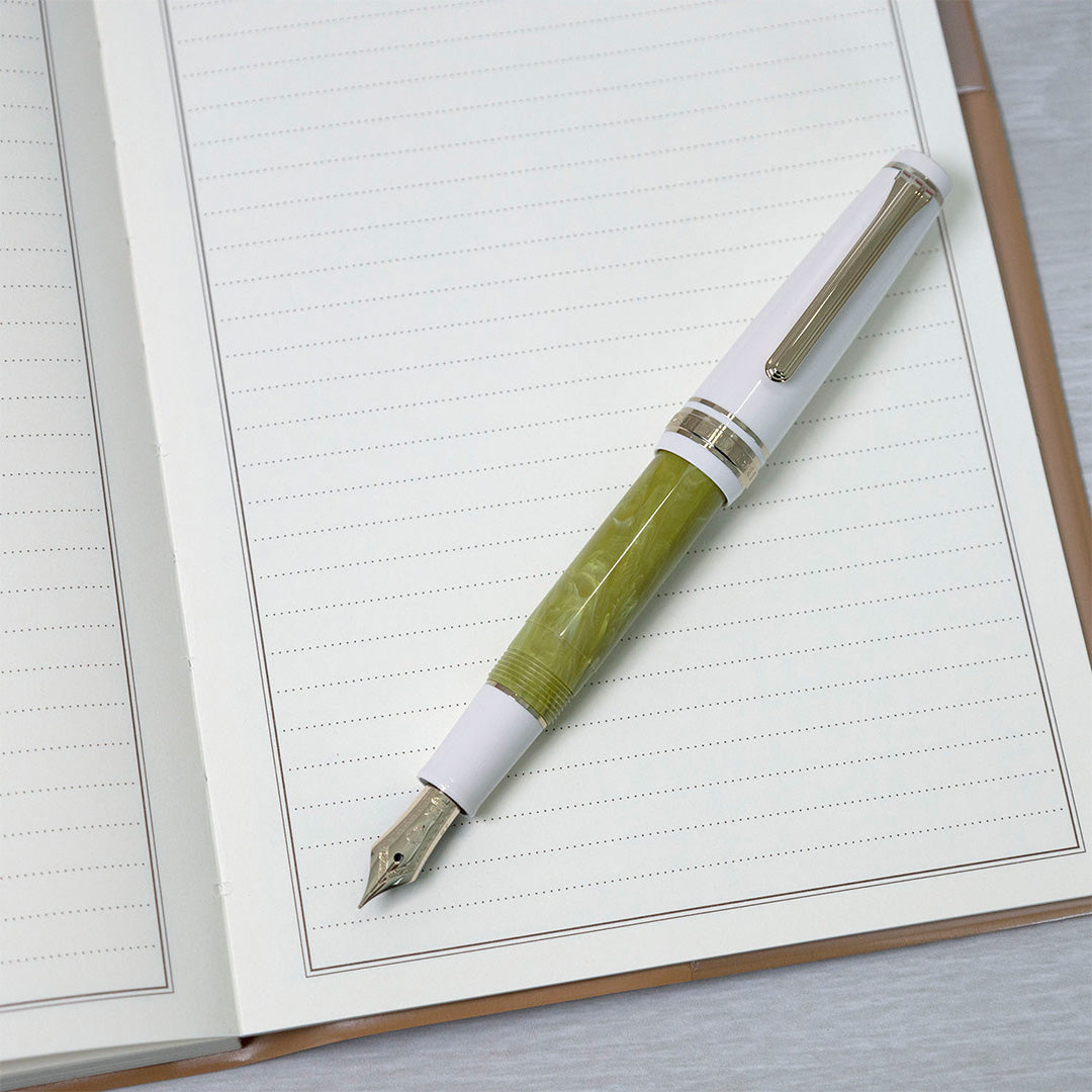 Sailor Professional Gear Slim Mini Rencontre Limited Edition Fountain Pen Pistache 14k Nib