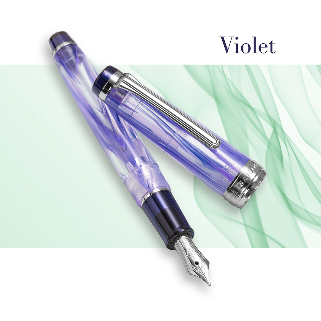 Sailor Professional Gear Regular Fountain Pen Veilio Acrylic Violet 21K Nib