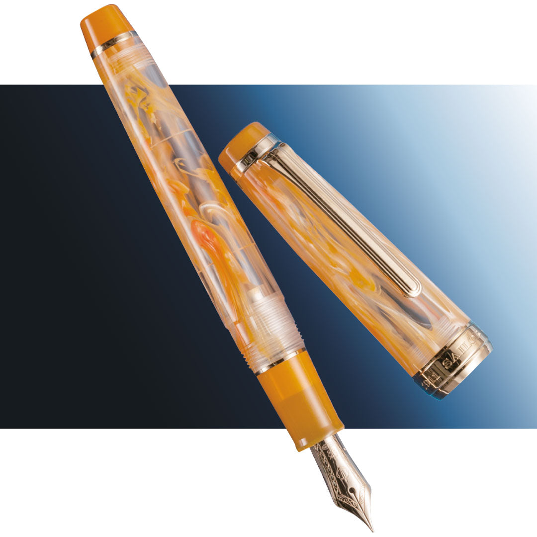Sailor Professional Gear Slim Fountain Pen Veilio 3rd Edition Pearl Orange 21K Nib