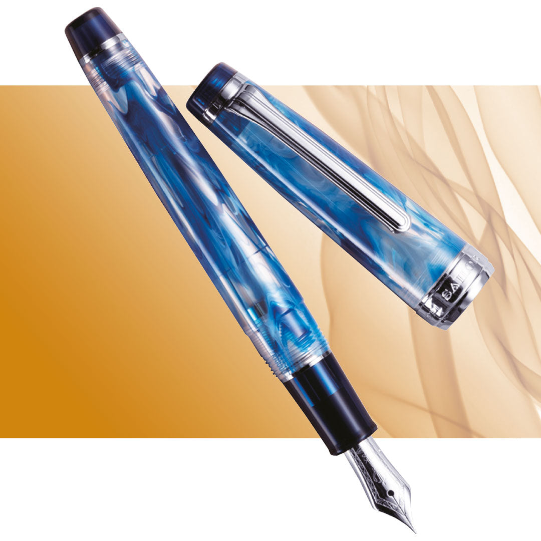 Sailor Professional Gear Slim Fountain Pen Veilio 3rd Edition Blue 21K Nib