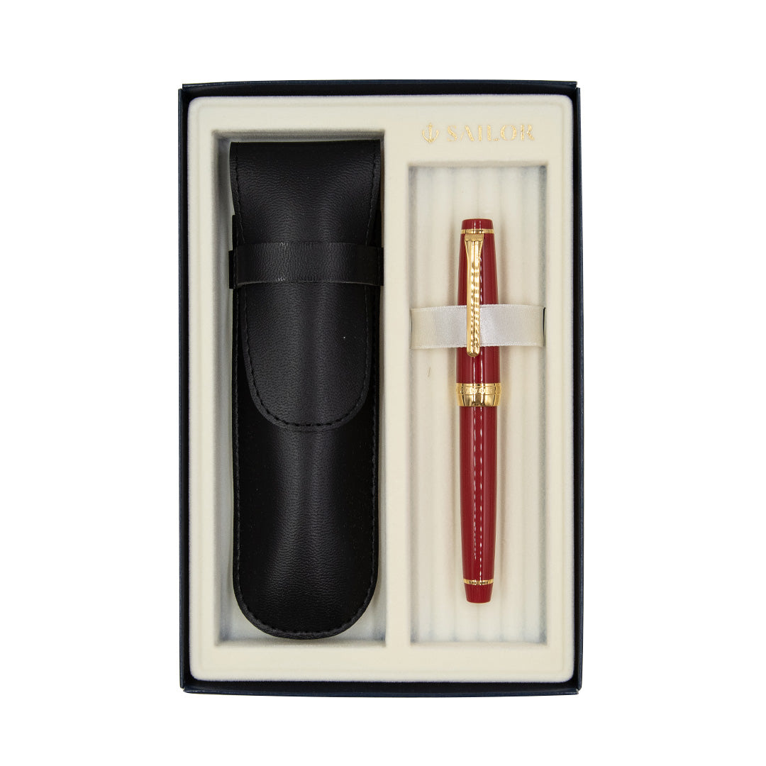 Sailor Professional Gear Slim Autumn Sky Fountain Pen and Pouch Gift Box