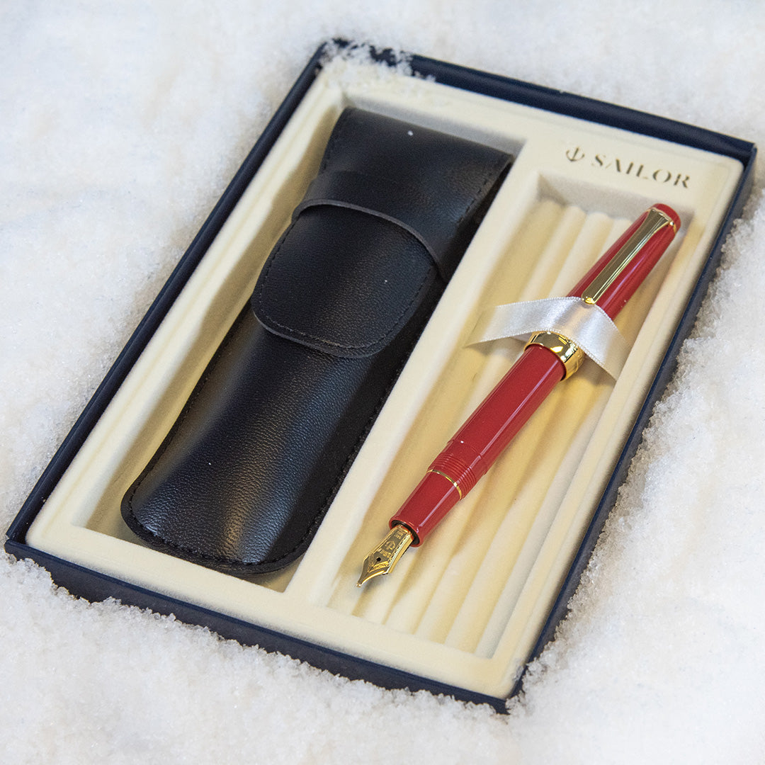 Sailor Professional Gear Slim Autumn Sky Fountain Pen and Pouch Gift Box