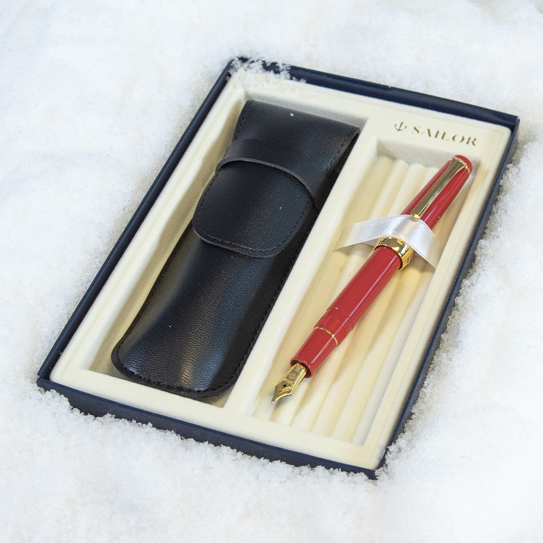 Sailor Professional Gear Slim Autumn Sky Fountain Pen and Pouch Gift Box