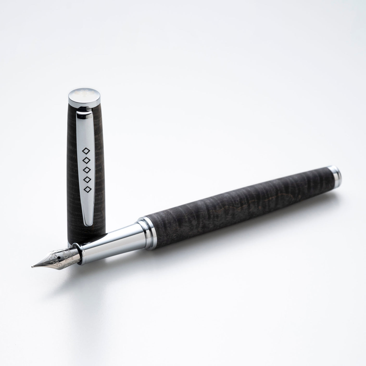 Tom Hessin Edinburgh Wooden Barrel Fountain Pen Stockbridge Stone