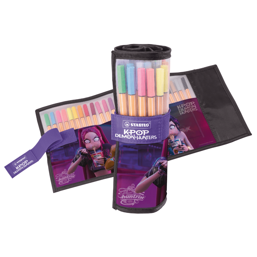 STABILO point 88 x KPop Demon Hunters Rollerset of 25 Assorted Colours