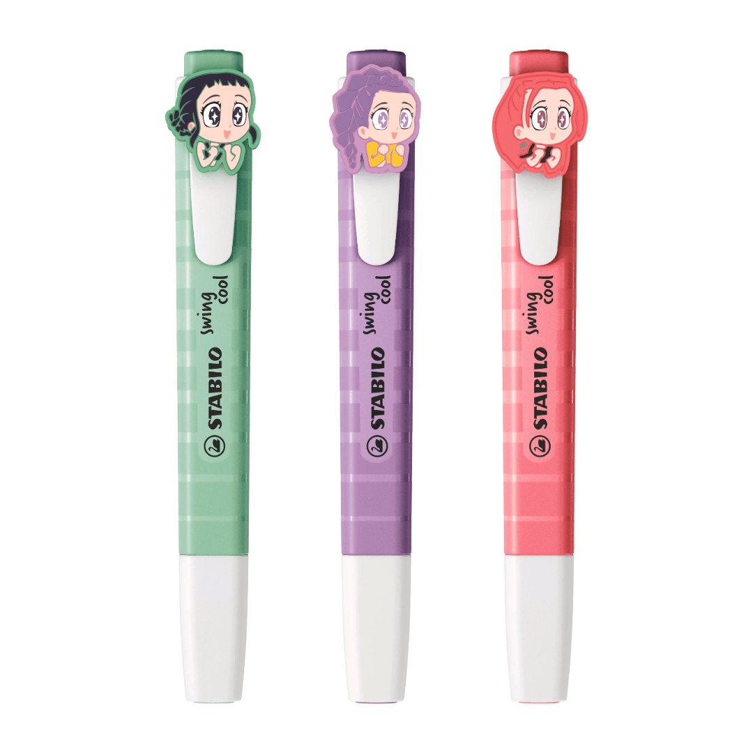 STABILO swing cool x KPop Demon Hunters Set of 3 Rumi, Mira, Zoey