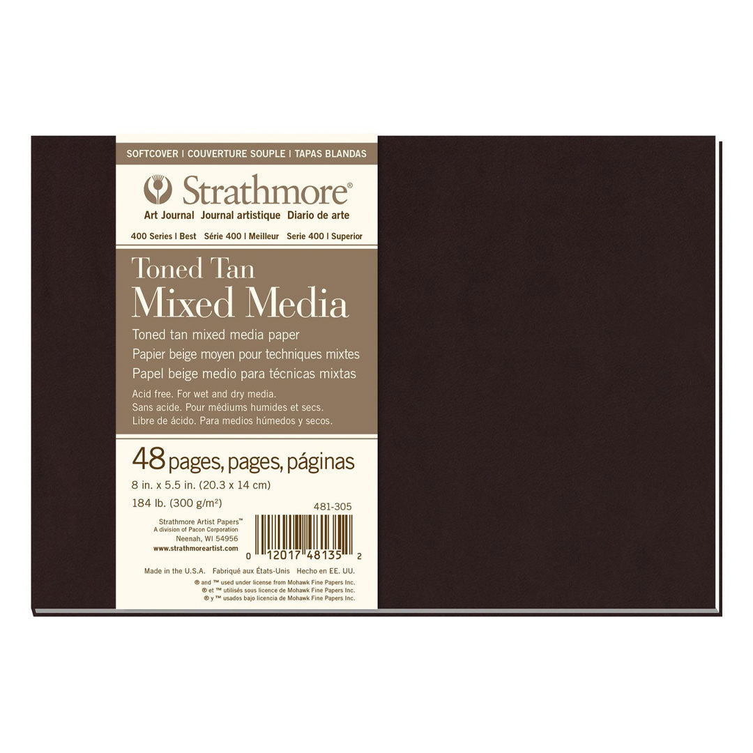 Strathmore 400 Toned Tan Mixed Media Art Journal Softcover 5.5x8