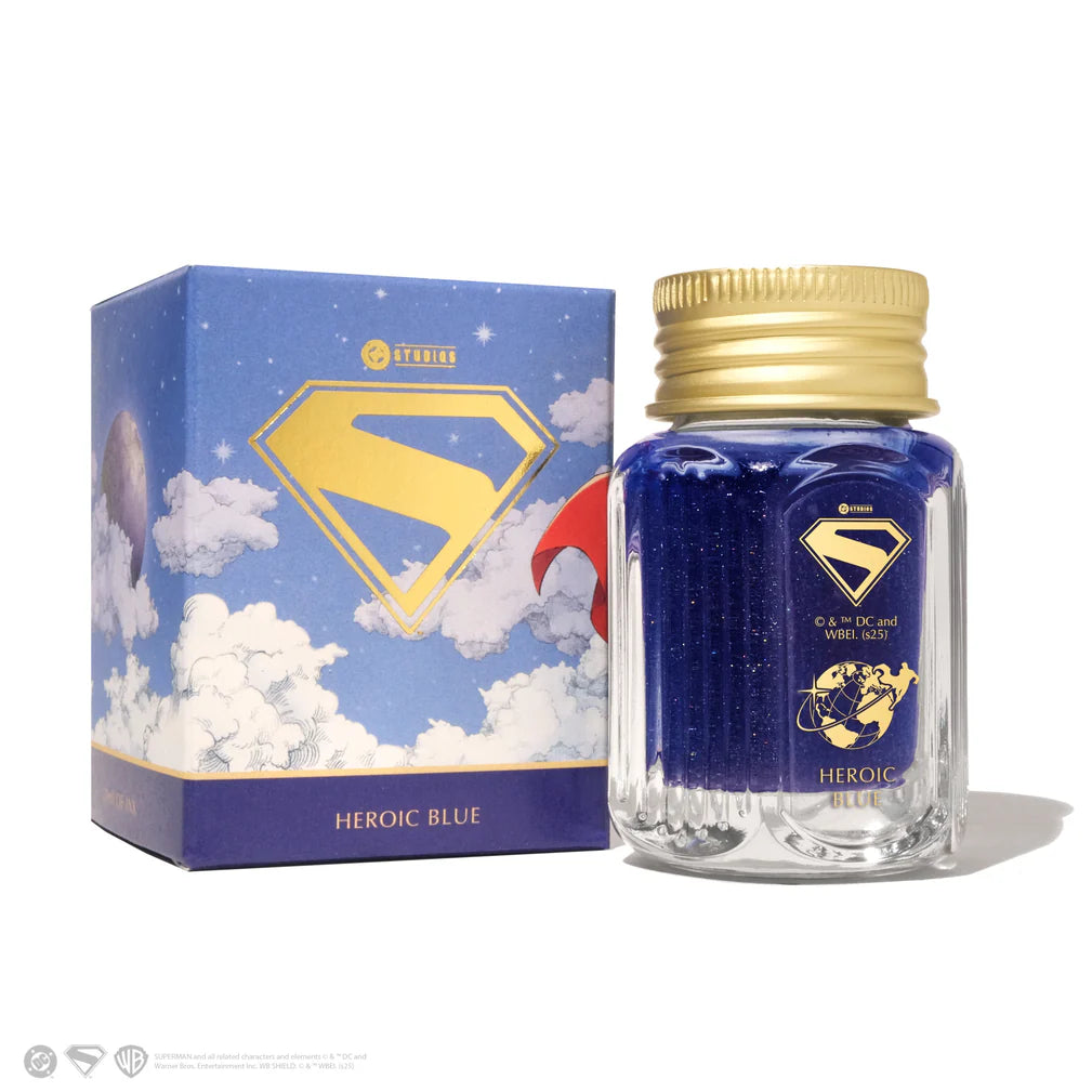 Ferris Wheel Press Superman Fountain Pen Ink 28ml Heroic Blue