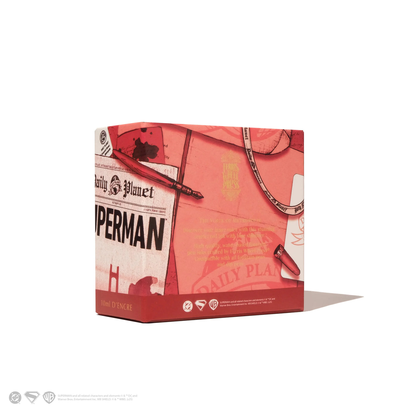 Ferris Wheel Press Superman Fountain Pen Ink 10ml Scarlet Metropolis