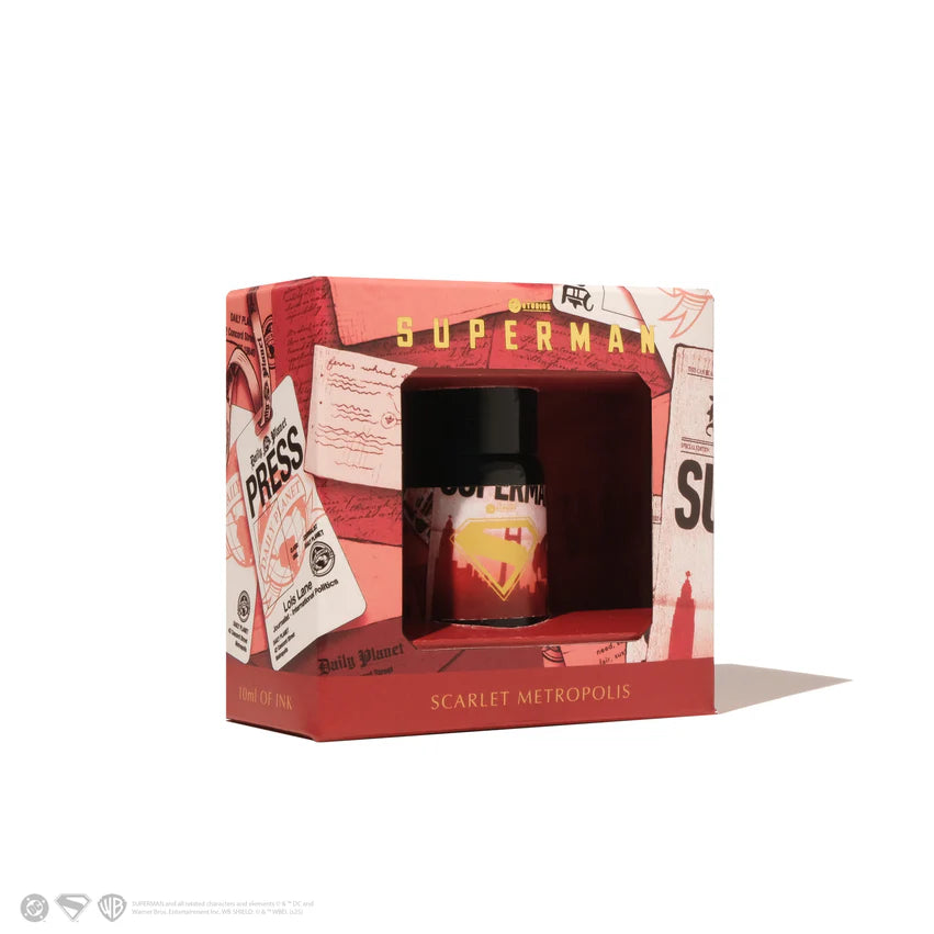 Ferris Wheel Press Superman Fountain Pen Ink 10ml Scarlet Metropolis