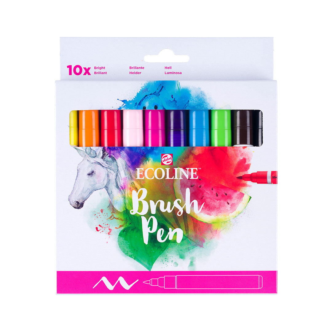 Royal Talens Ecoline Brushpen Set of 10 Bright