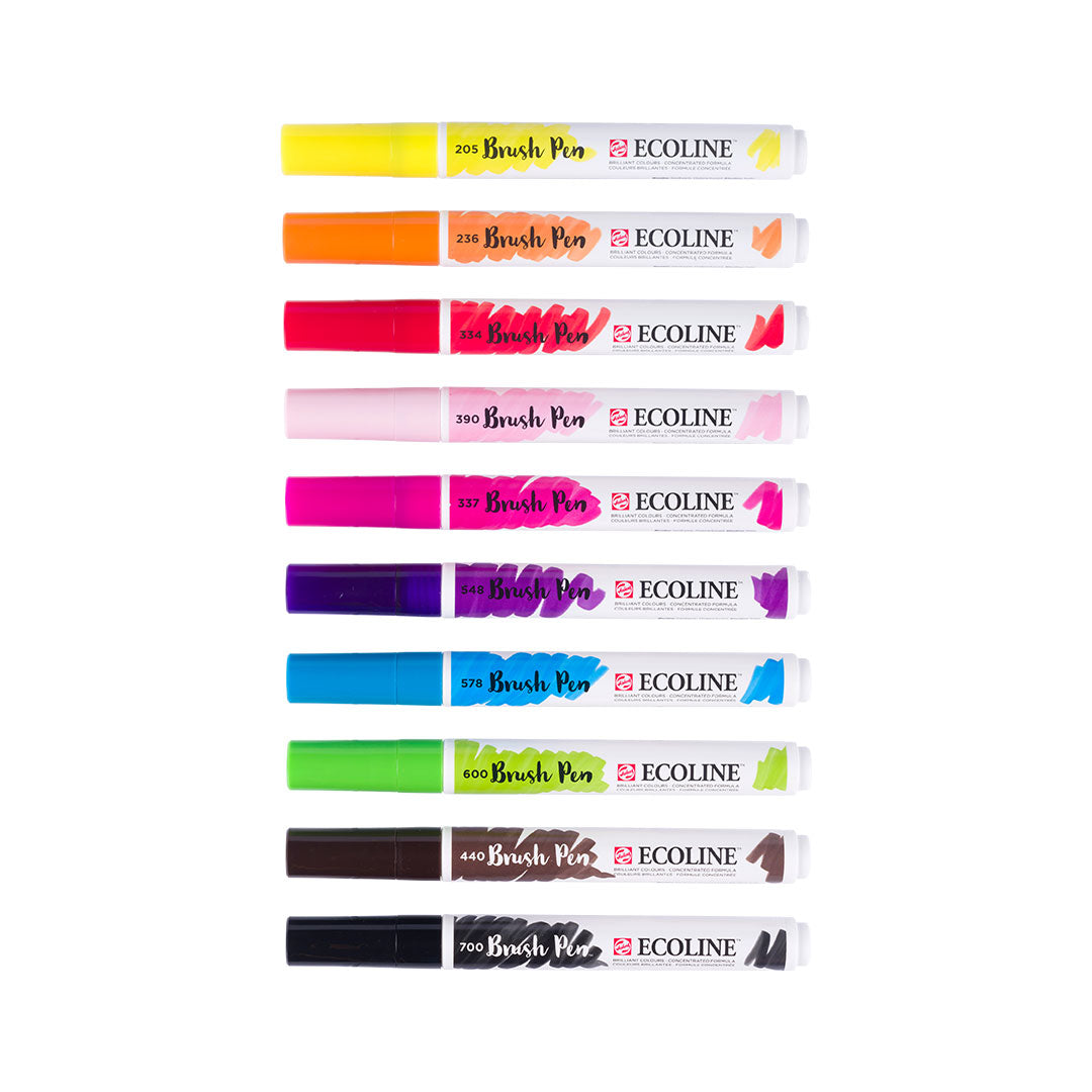 Royal Talens Ecoline Brushpen Set of 10 Bright