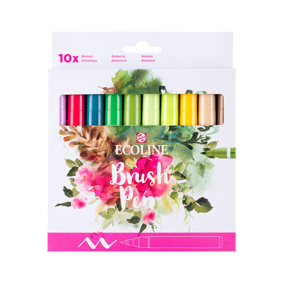 Royal Talens Ecoline Brushpen Set of 10 Botanical