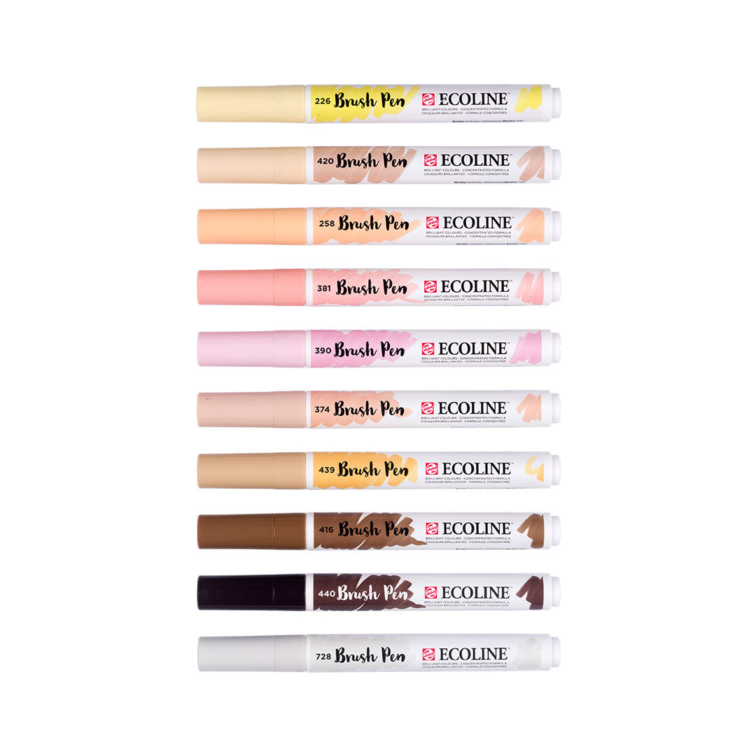 Royal Talens Ecoline Brushpen Set of 10 Skin
