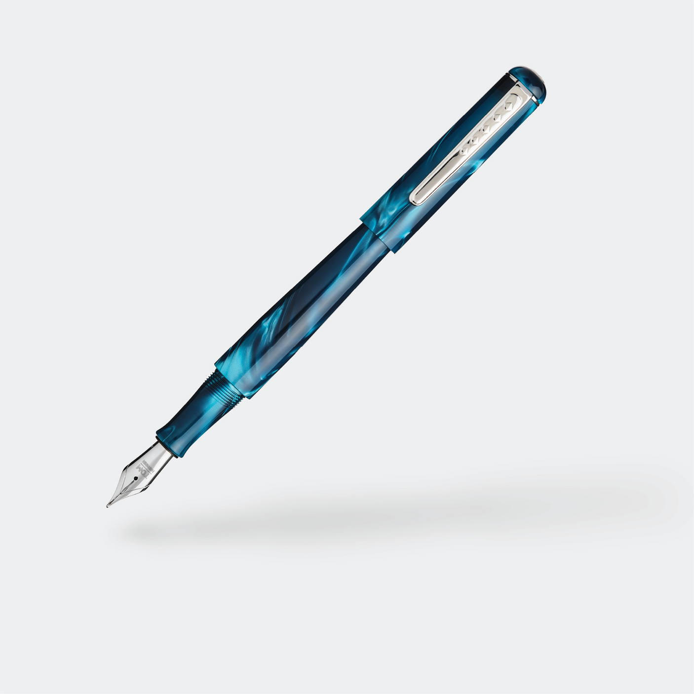 Tom Hessin Charles Collection Fountain Pen Thames Blue