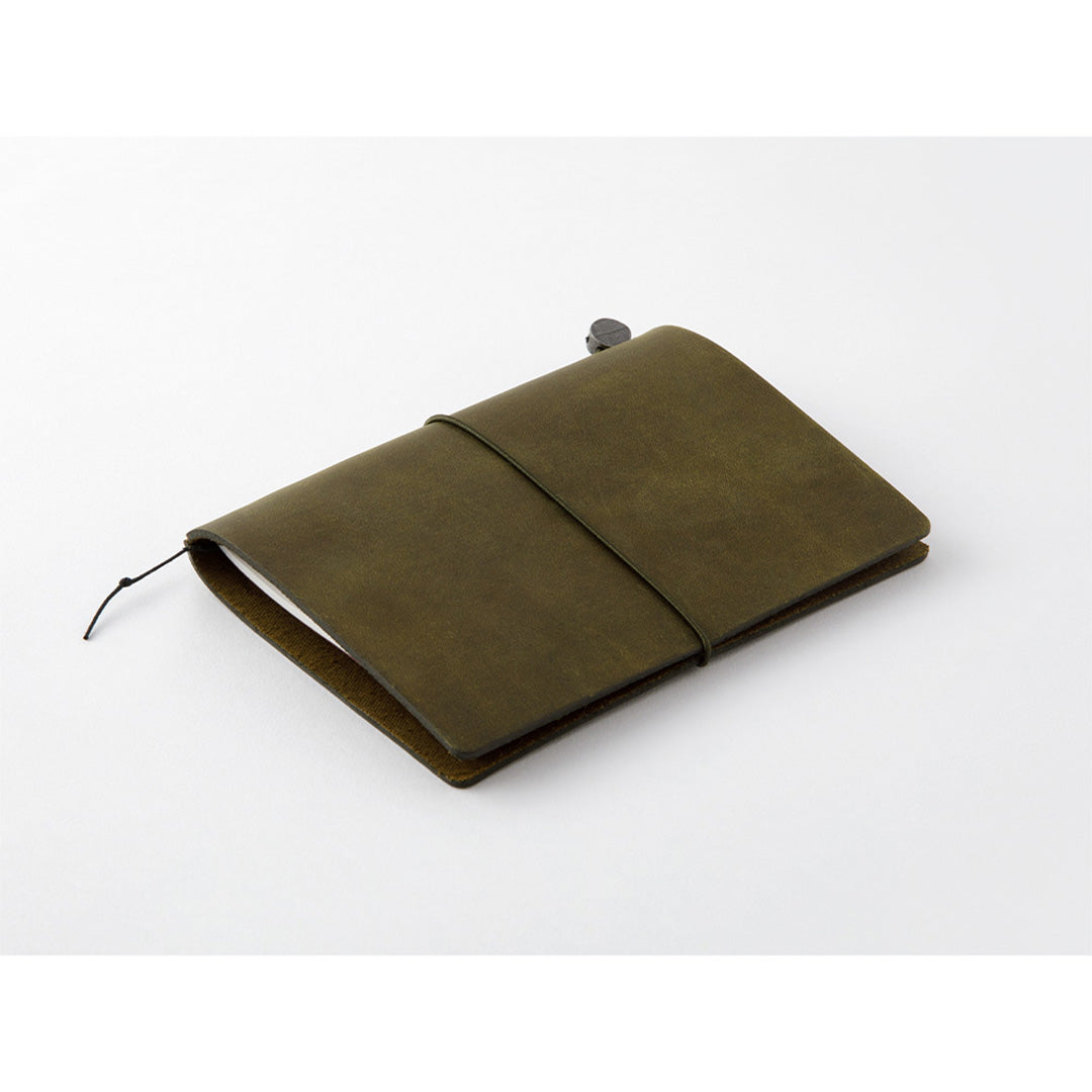 TRAVELER'S COMPANY Traveler's Notebook Leather Passport Size Olive by TRAVELER'S COMPANY at Cult Pens