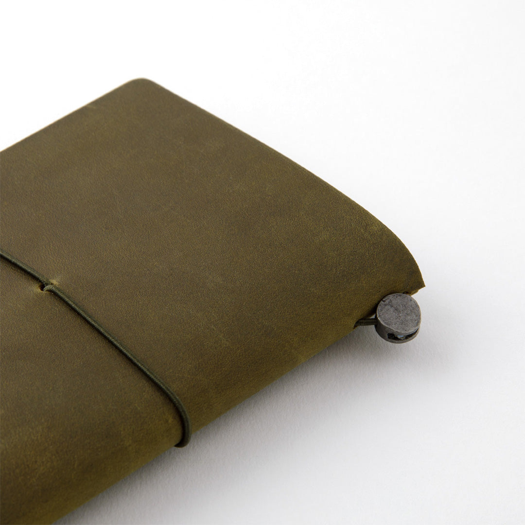 TRAVELER'S COMPANY Traveler's Notebook Leather Passport Size Olive by TRAVELER'S COMPANY at Cult Pens