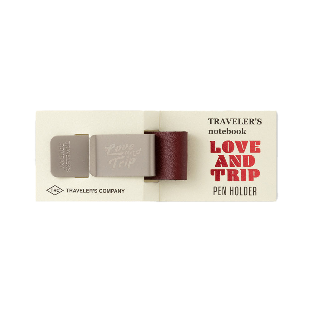 TRAVELER'S COMPANY Pen Holder LOVE AND TRIP Red