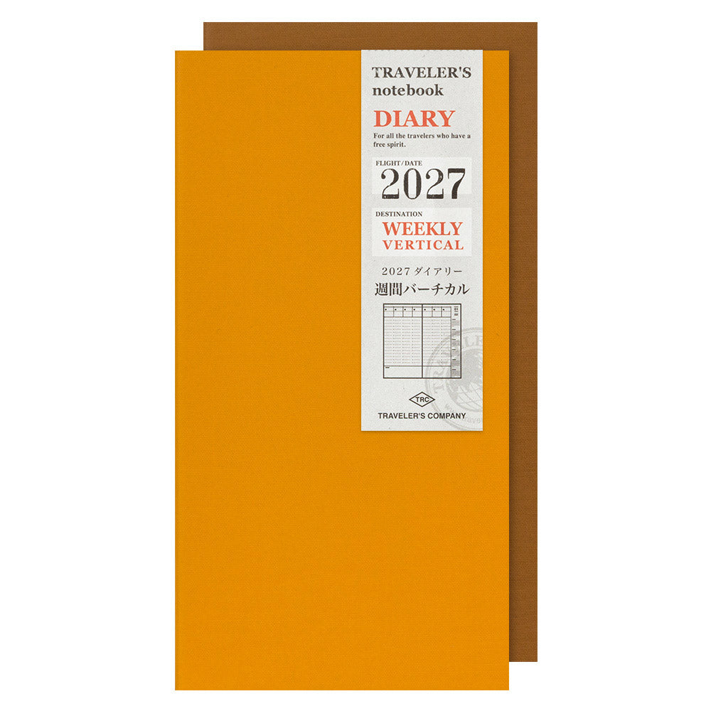 TRAVELER'S Company 2027 Notebook Refill Weekly Vertical