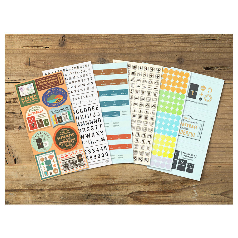 TRAVELER'S Company Customized Sticker Set for Diary 2027