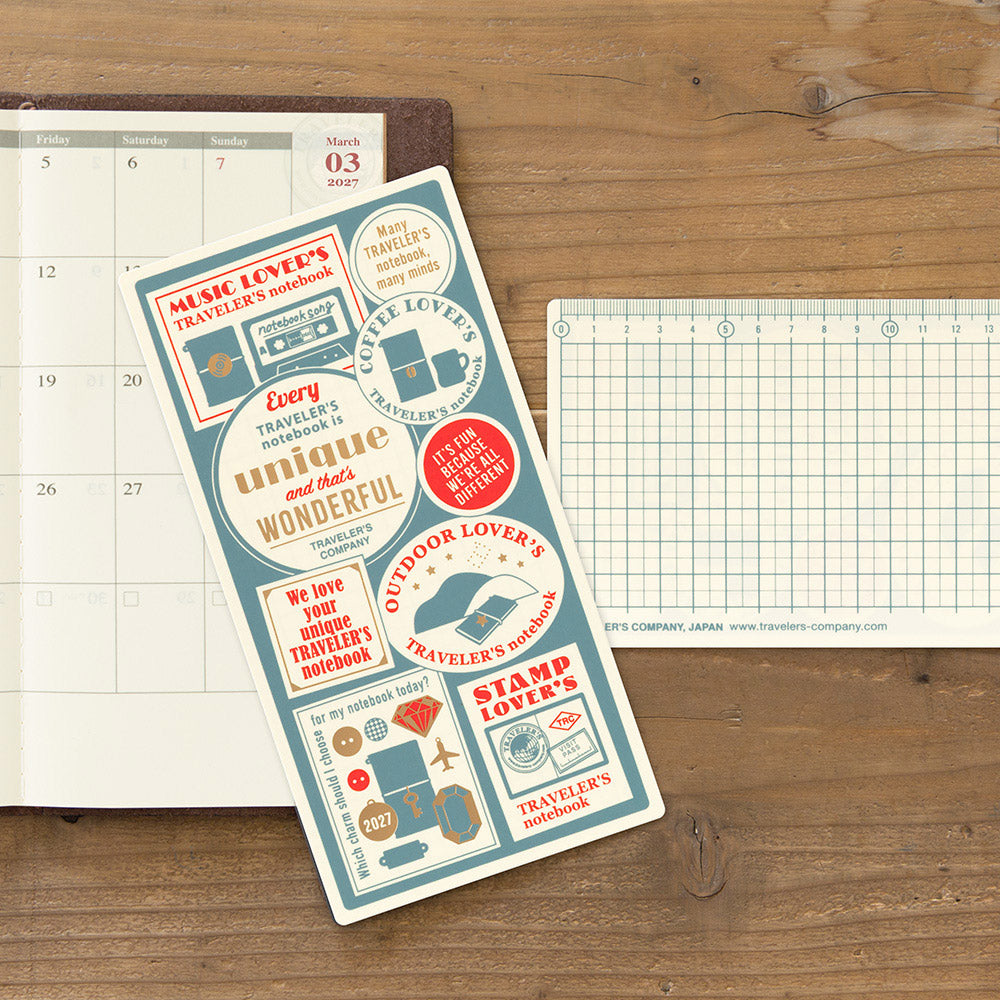 TRAVELER'S Company Notebook Plastic Sheet 2027