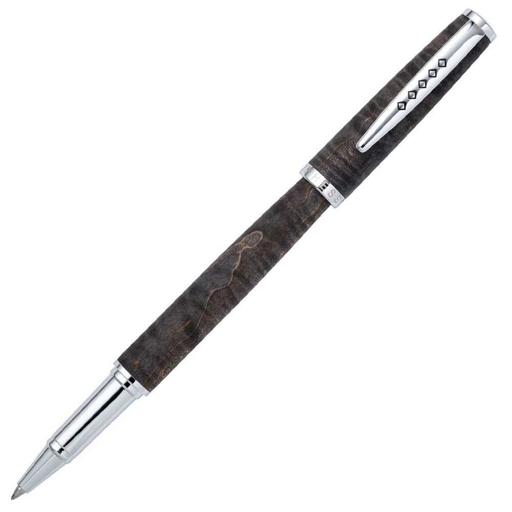Tom Hessin Edinburgh Wooden Barrel Rollerball Pen Stockbridge Stone