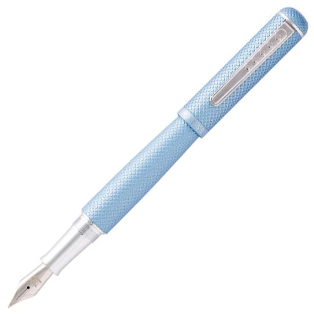 Tom Hessin Charles 1870 Gherkin Fountain Pen Sky Blue