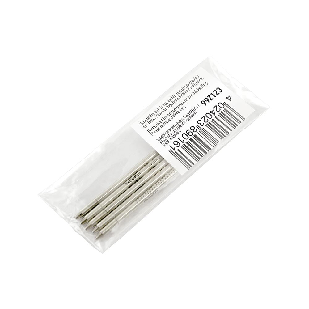 Troika Replacement D1 Refill For Construction Pen Set of 5 Medium Brass