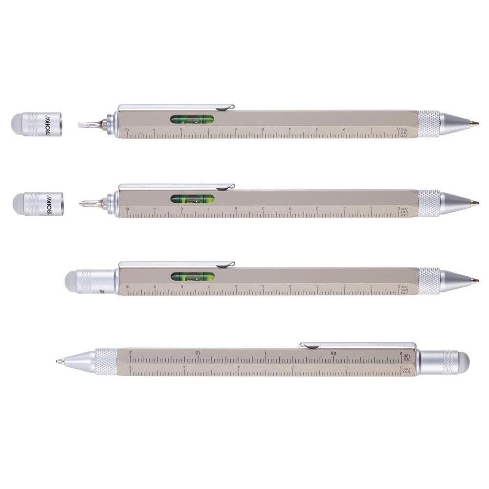 Troika Multitasking Ballpoint Pen Concrete Matt Grey/Silver