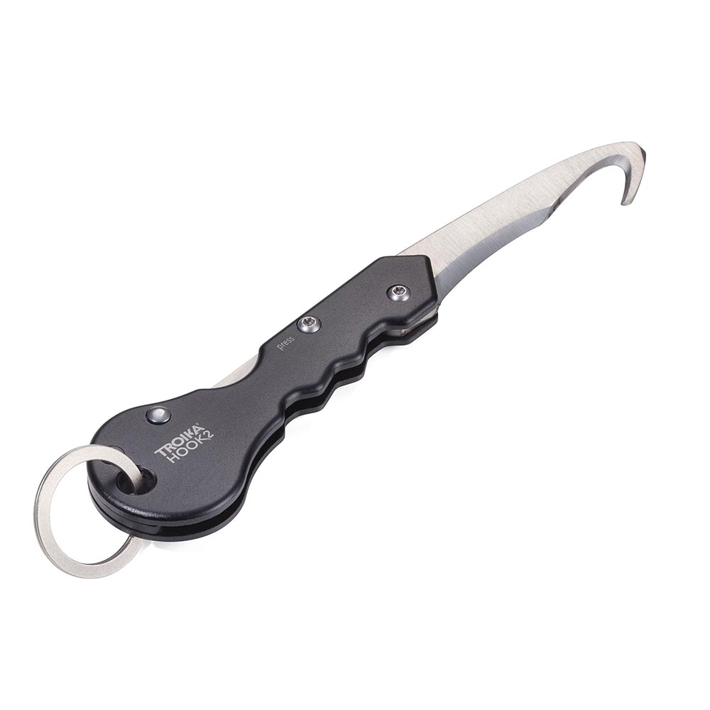 Troika Parcel Cutter With Small Keyring Matt Black/Silver