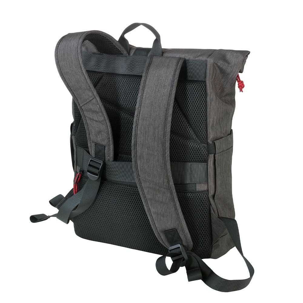 Troika Roll Top Backpack Anthracite/Black