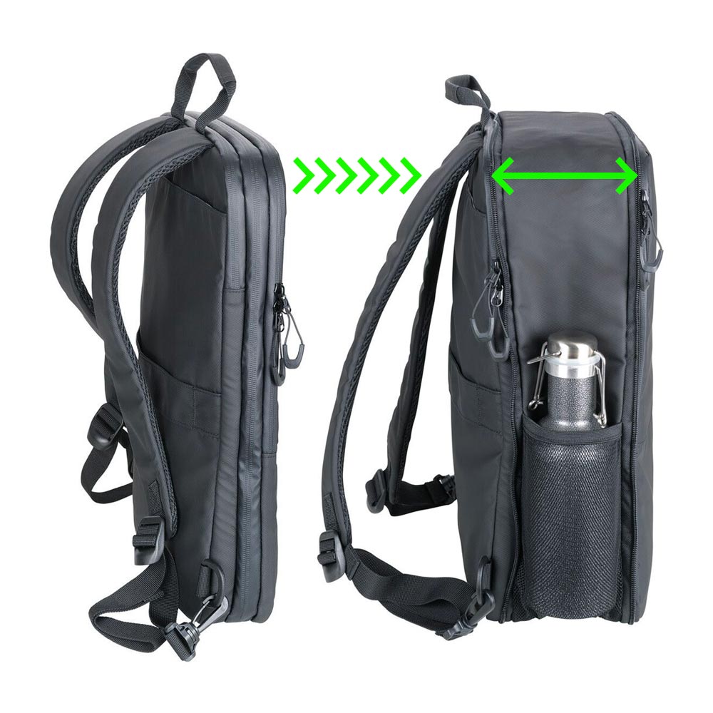 Troika Expandable Laptop Backpack Dark Blue