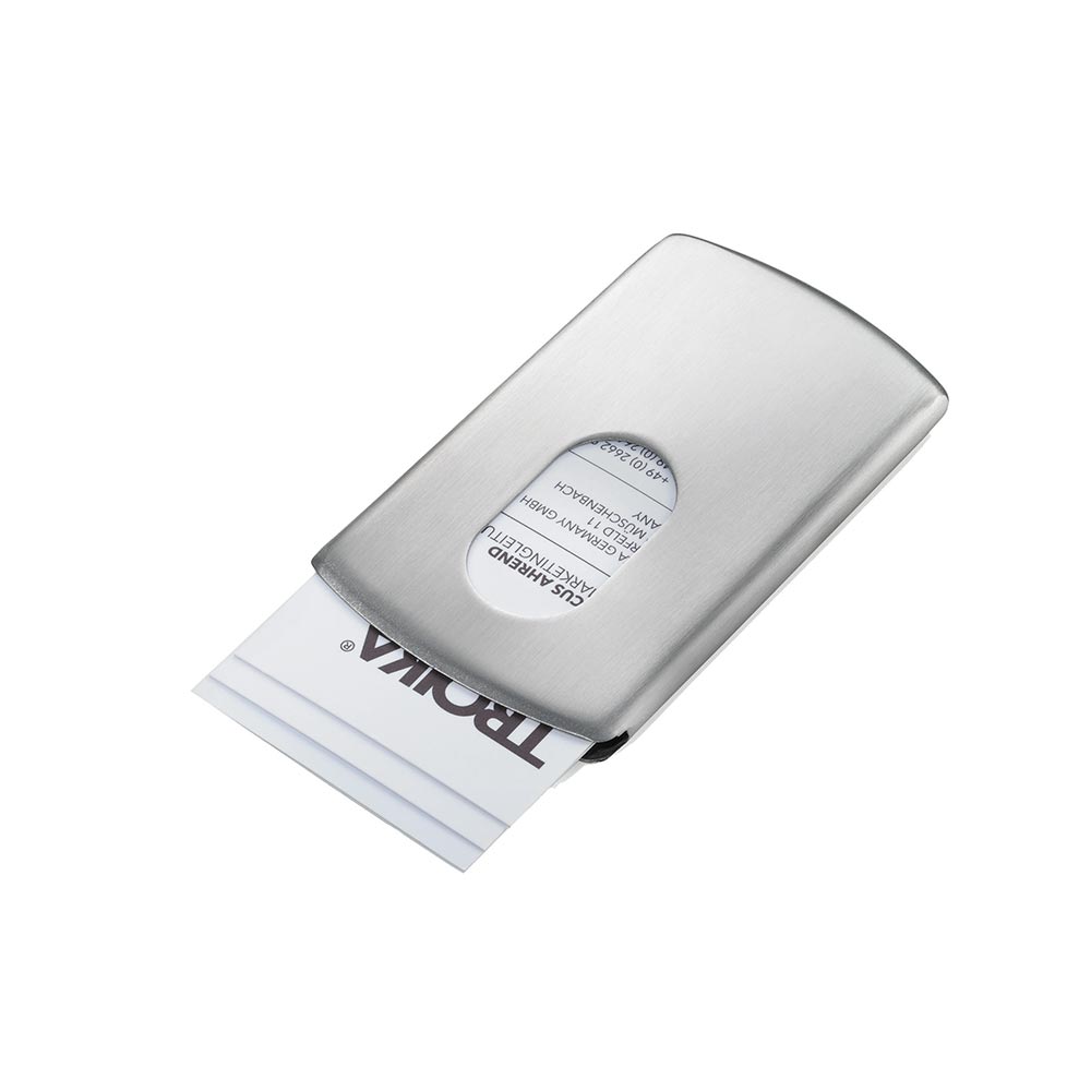 Troika Business Card Case Stainless Steel