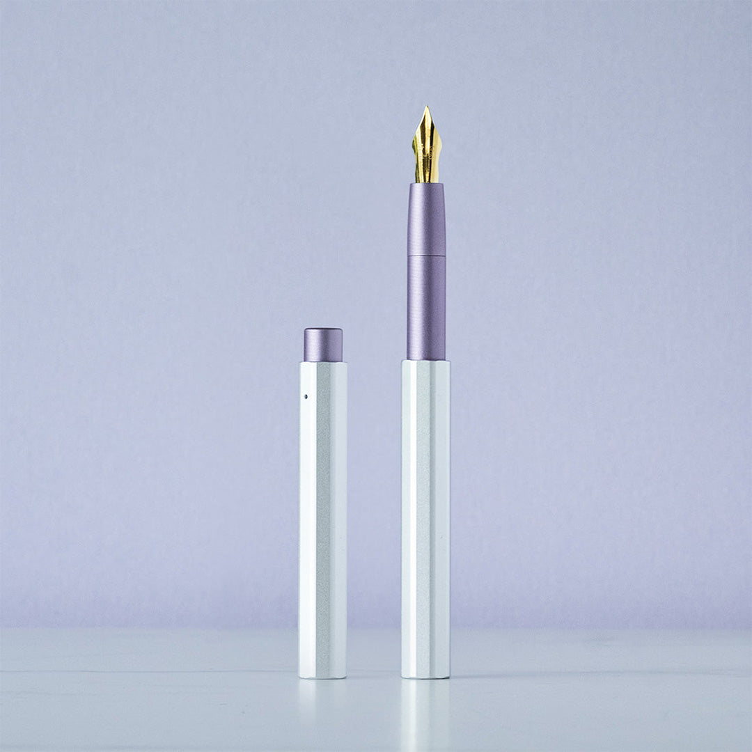 Tom's Studio The Studio Pocket Fountain Pen Lilac/Silver