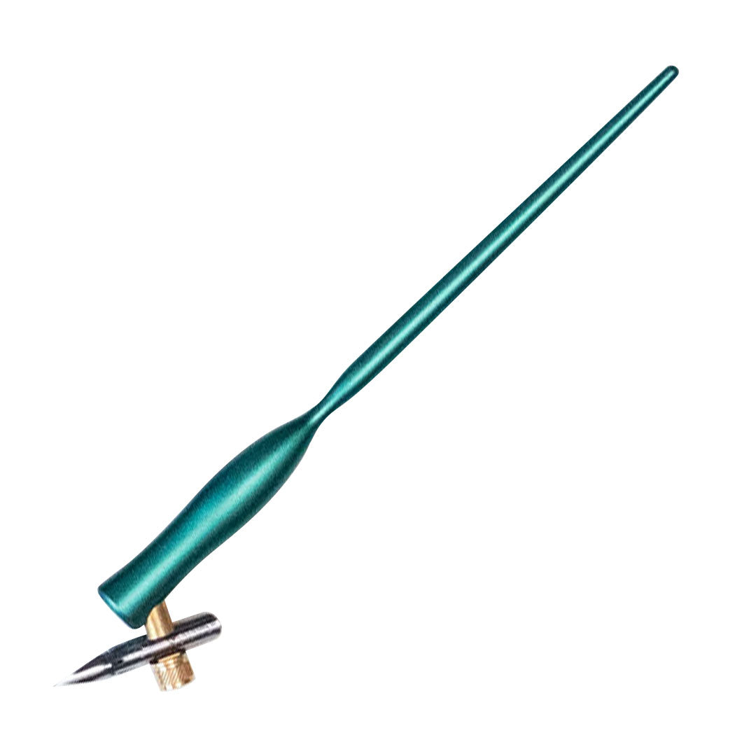 Tom's Studio Flourish Curve Oblique Nib Holder Jet Ivy