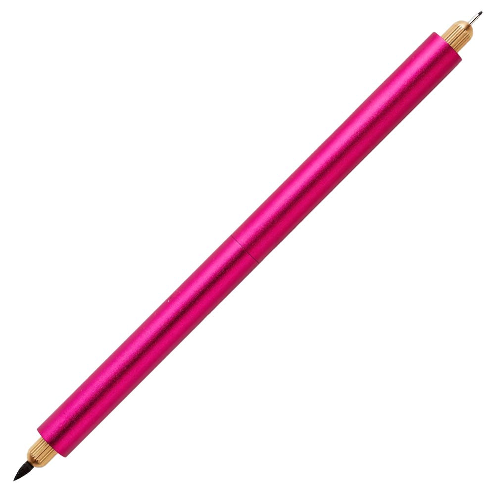 Tom's Studio Lumos Refillable Duo Tip Fineliner and Brush Pen Rose Raspberry