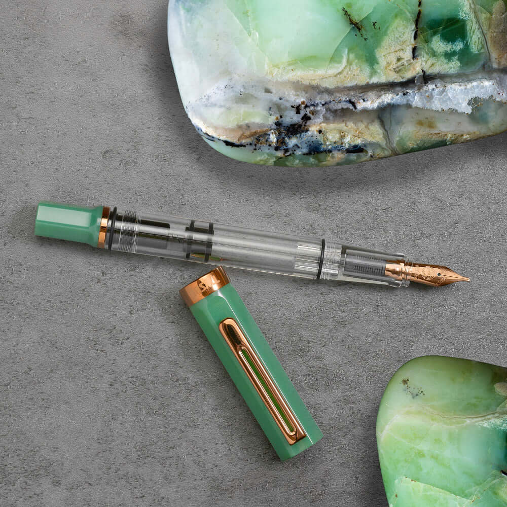 TWSBI Eco Fountain Pen Jade Jelly with Bronze