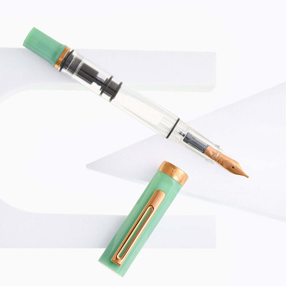 TWSBI Eco Fountain Pen Jade Jelly with Bronze