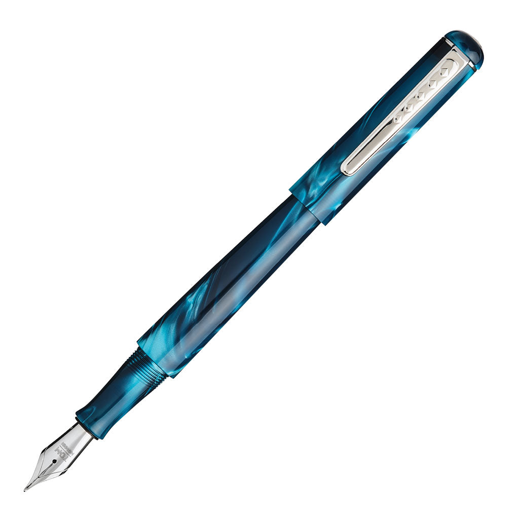 Tom Hessin Charles Collection Fountain Pen Thames Blue